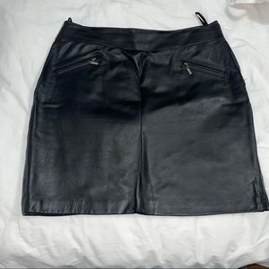 Leather skirt